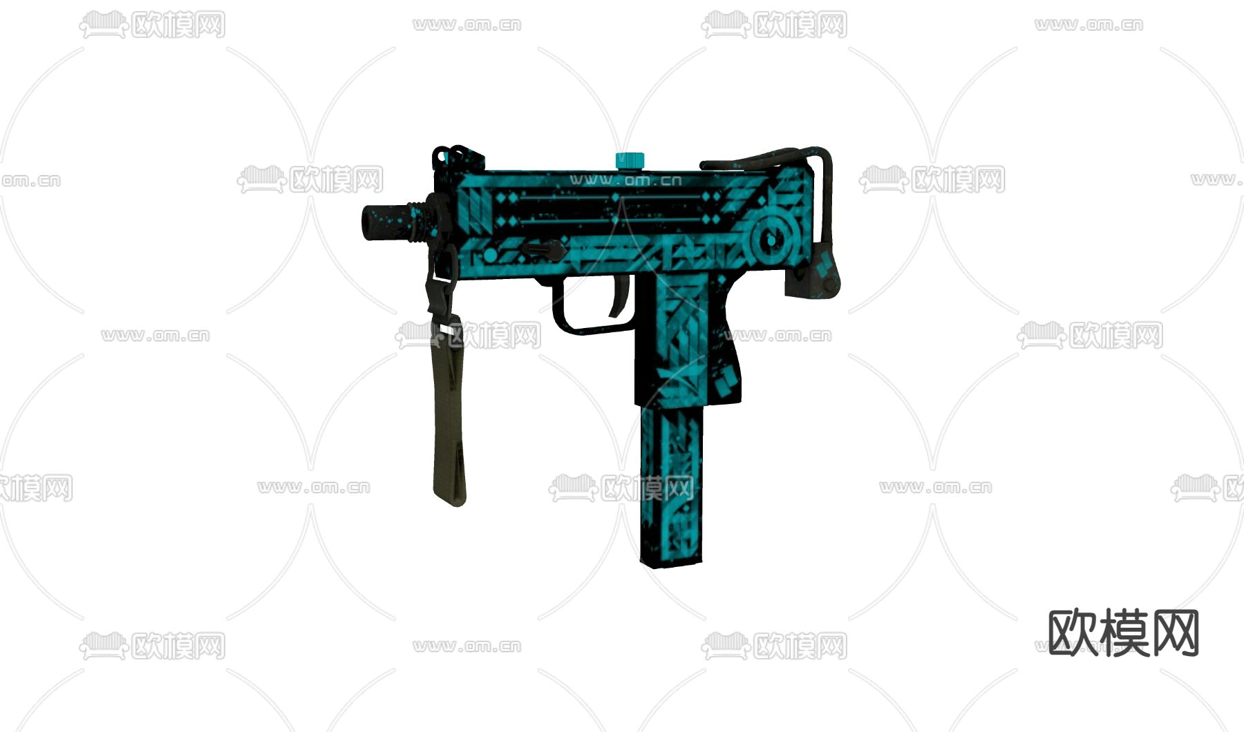 儿童玩具 玩具步枪su模型下载（渲染图1）