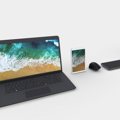  手提电脑 台式电脑 鼠标键盘su模型 