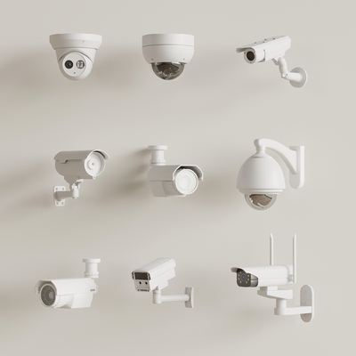  监控 摄像头su模型 