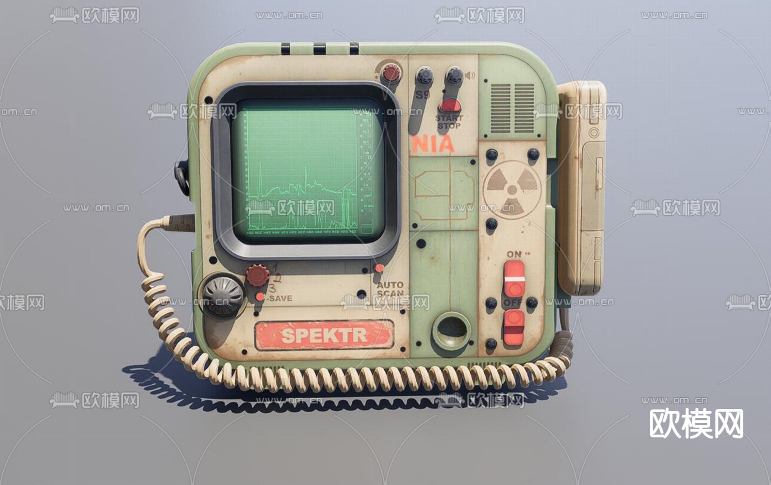 工业风军事器材3d模型下载（渲染图2）