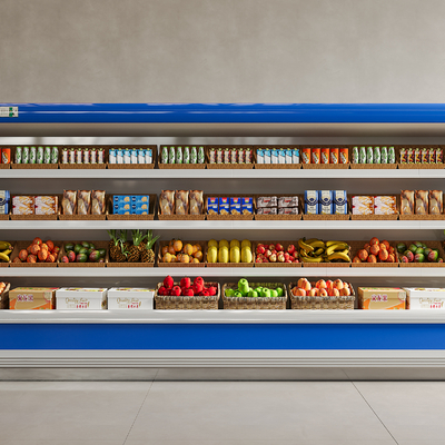  现代冷藏柜 展示柜su模型 