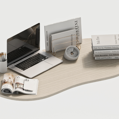  办公用品 笔记本 书本 文件夹su模型 