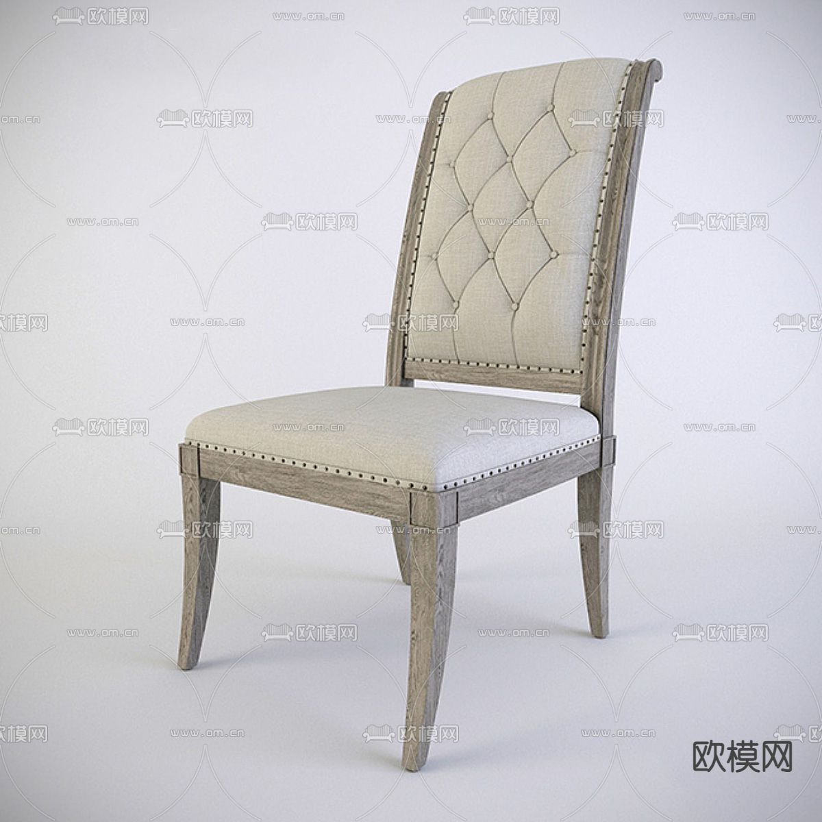 美式椅子 餐椅3d模型下载