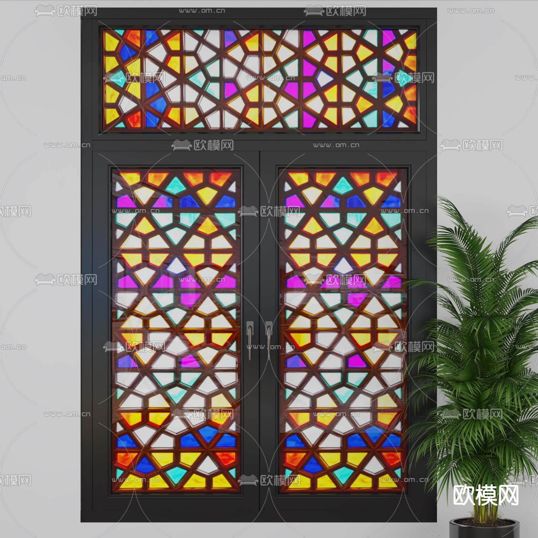 马赛克窗户3d模型下载
