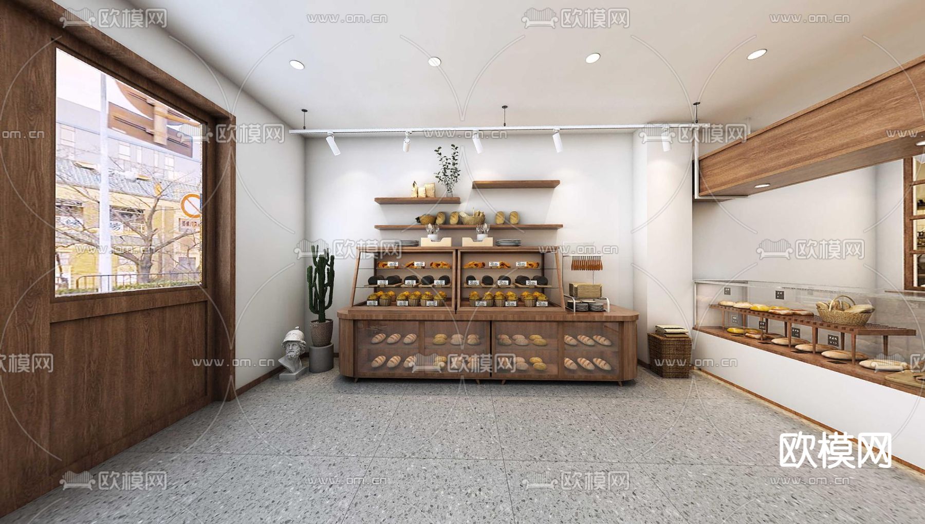 北欧甜品店 面包店3d模型下载（渲染图3）