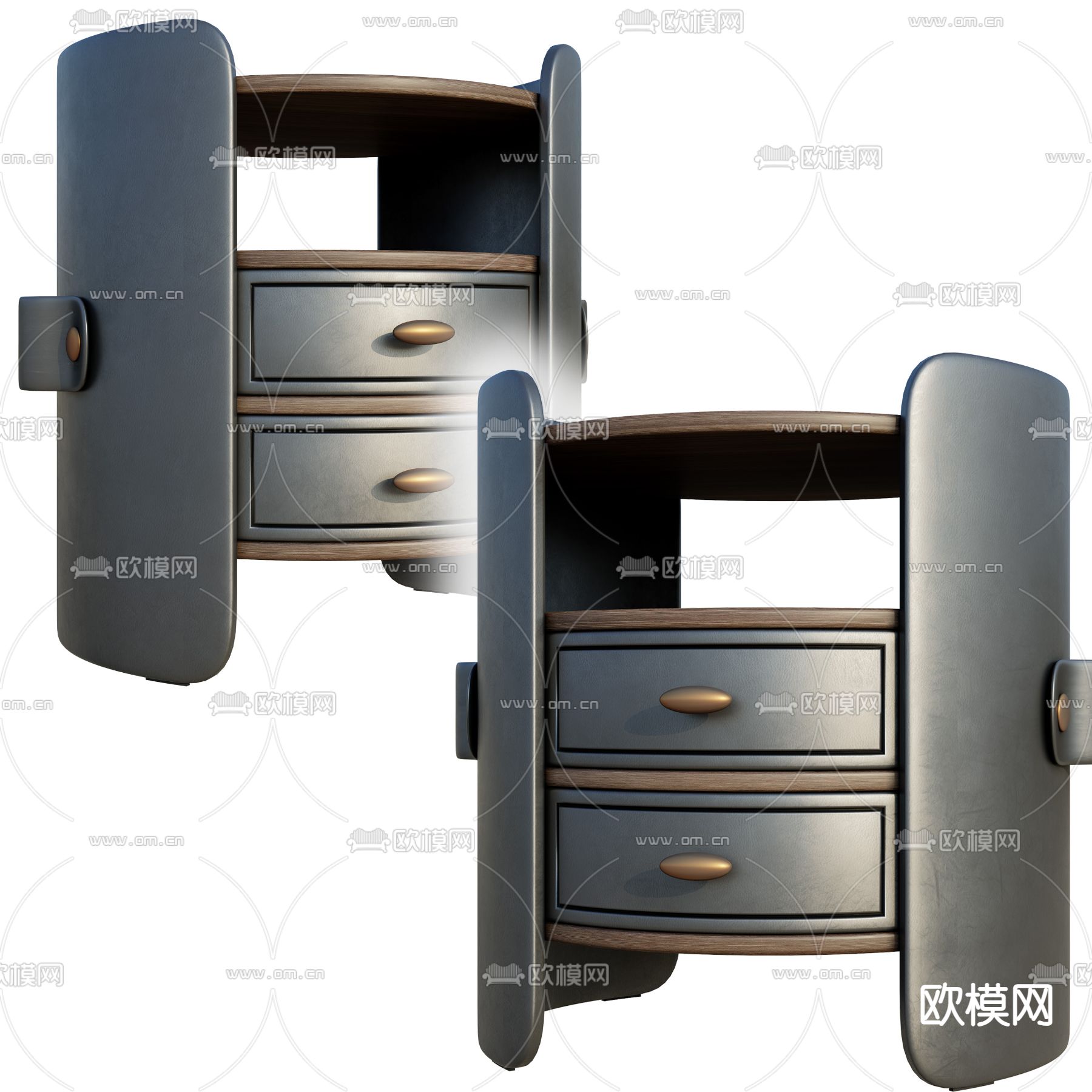 床头柜3d模型下载