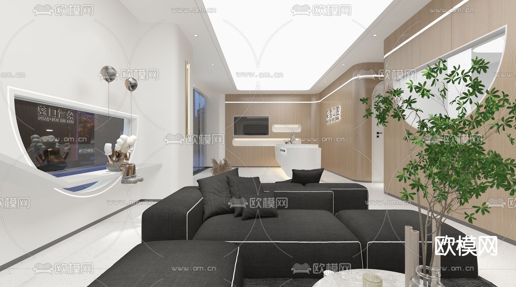 口腔医院 卫生院 诊所3d模型下载（渲染图4）