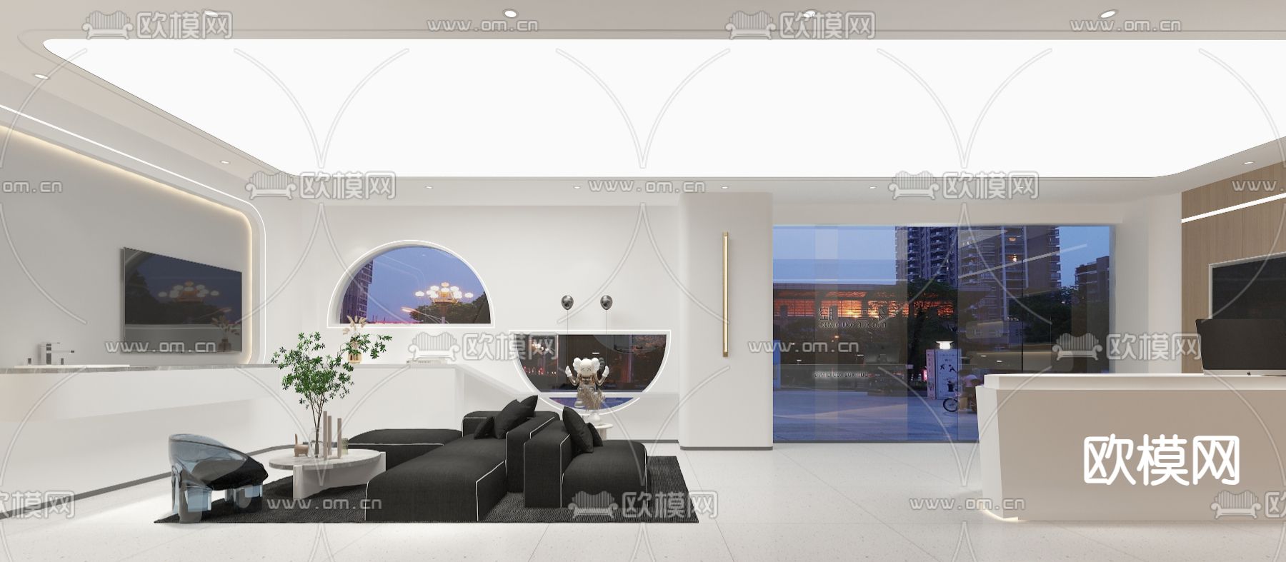 口腔医院 卫生院 诊所3d模型下载（渲染图1）