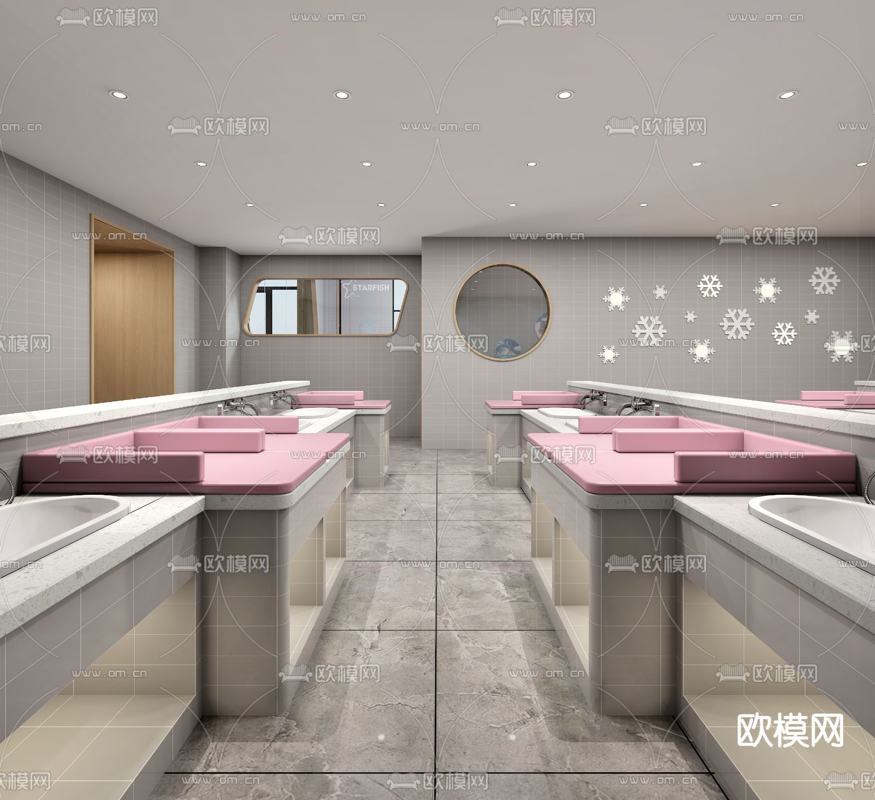 儿童母婴店 洗浴店3d模型下载（渲染图2）