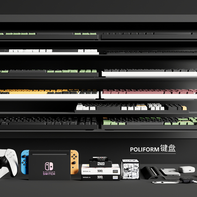  电脑键盘 机械键盘su模型 