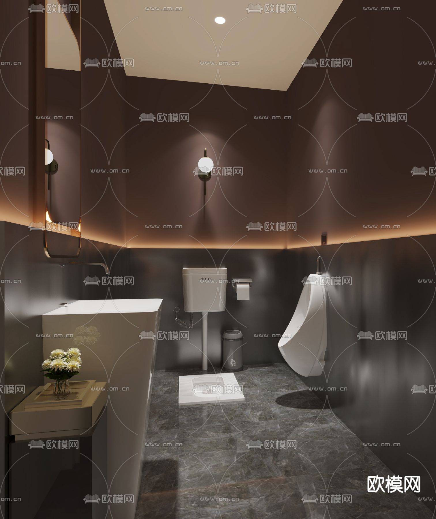 酒店卫生间 洗手间3d模型下载