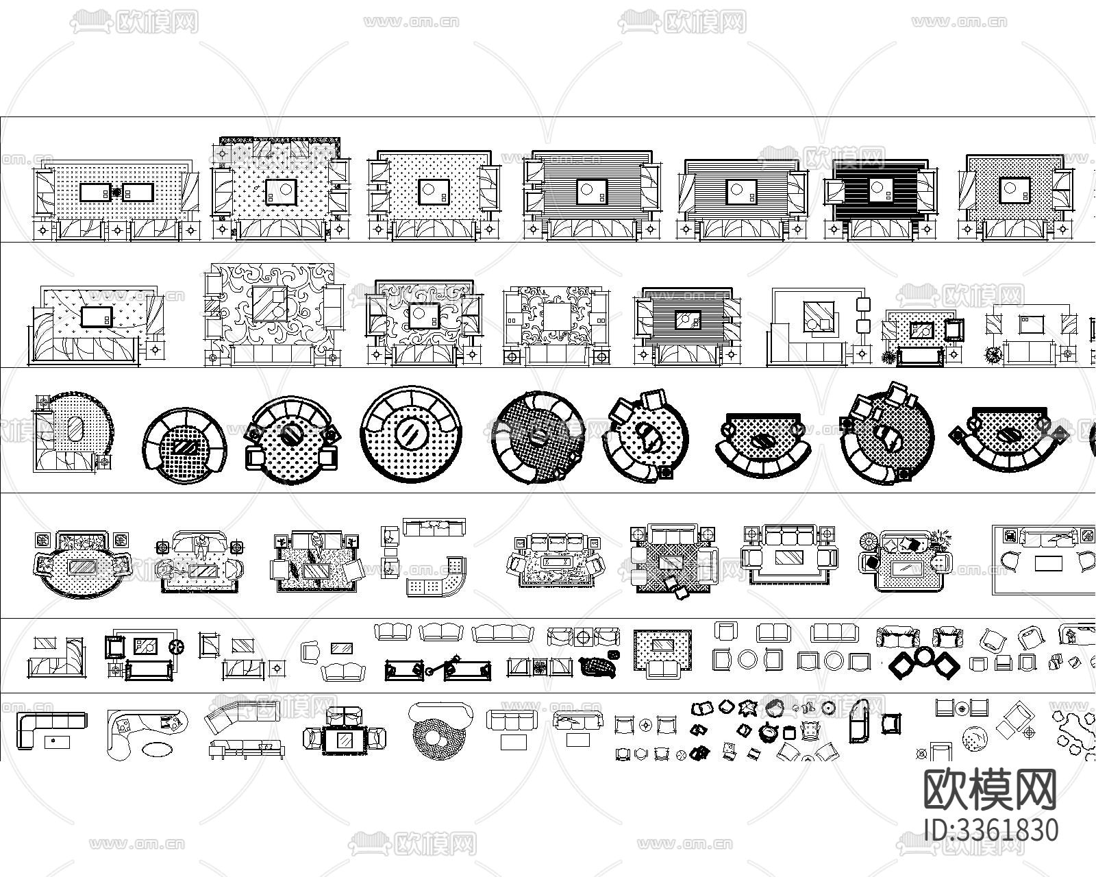 超全室内设计cad图库下载（渲染图1）
