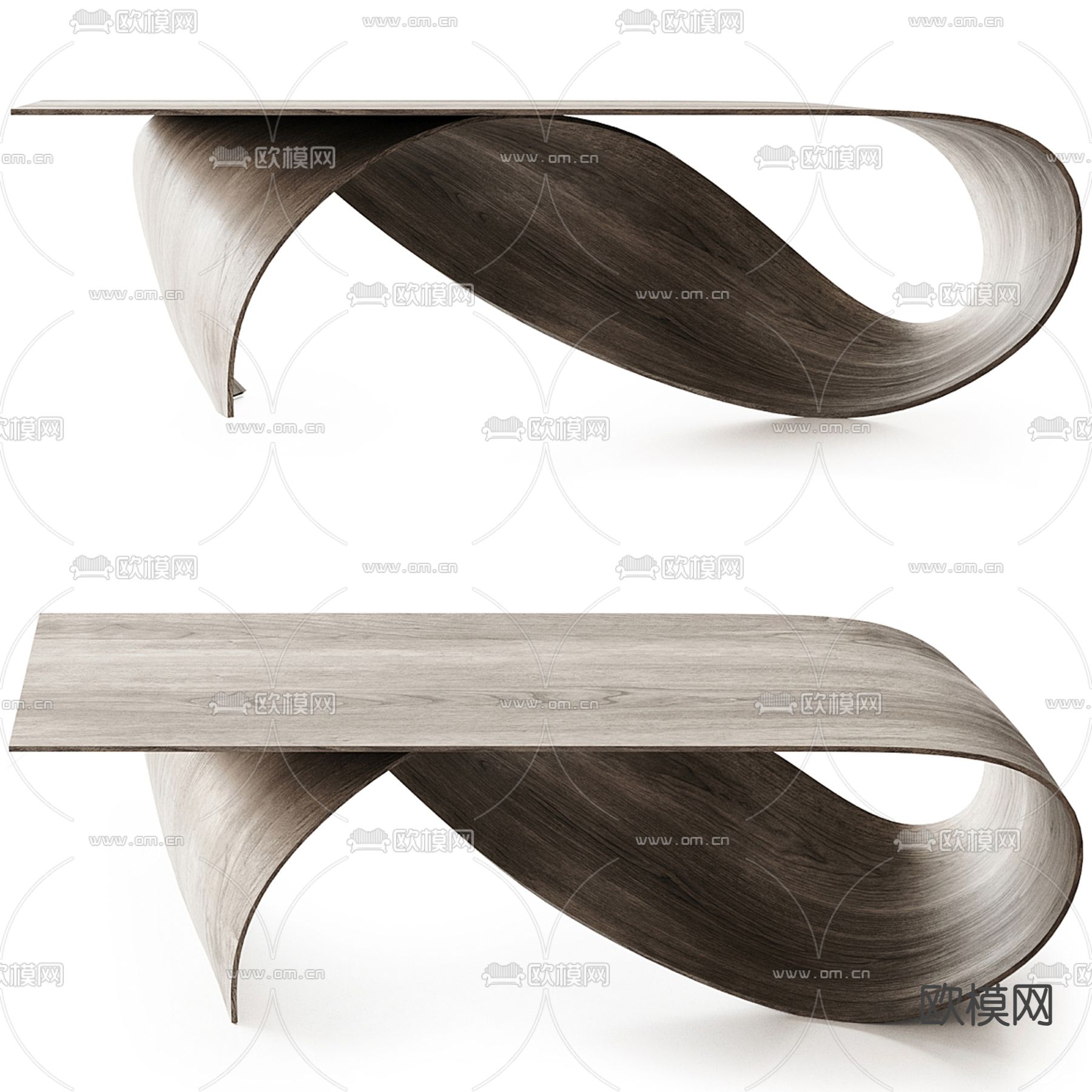 Pierre Renart 异形书桌 写字台3d模型下载