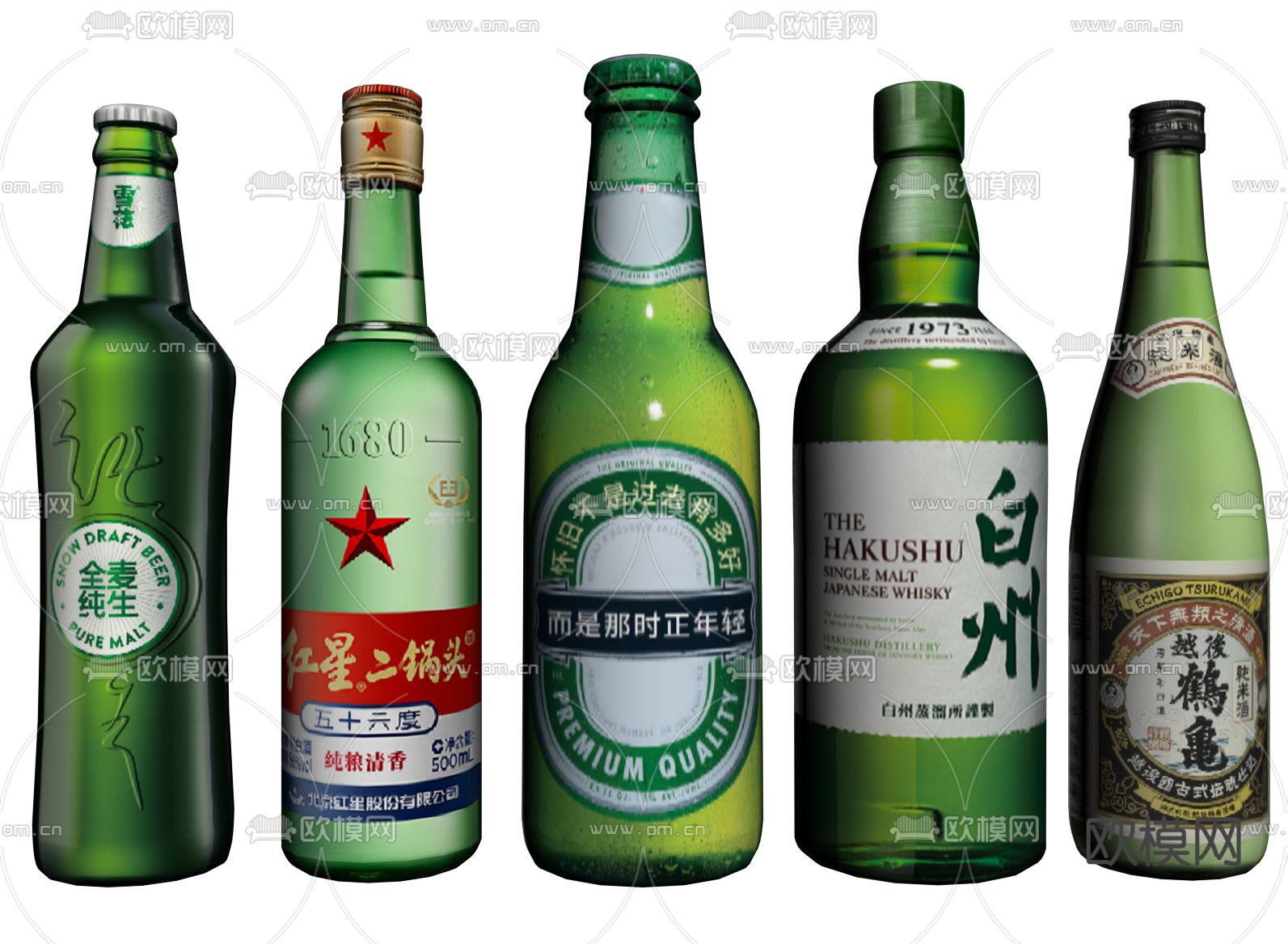 啤酒 白酒su模型下载（渲染图1）