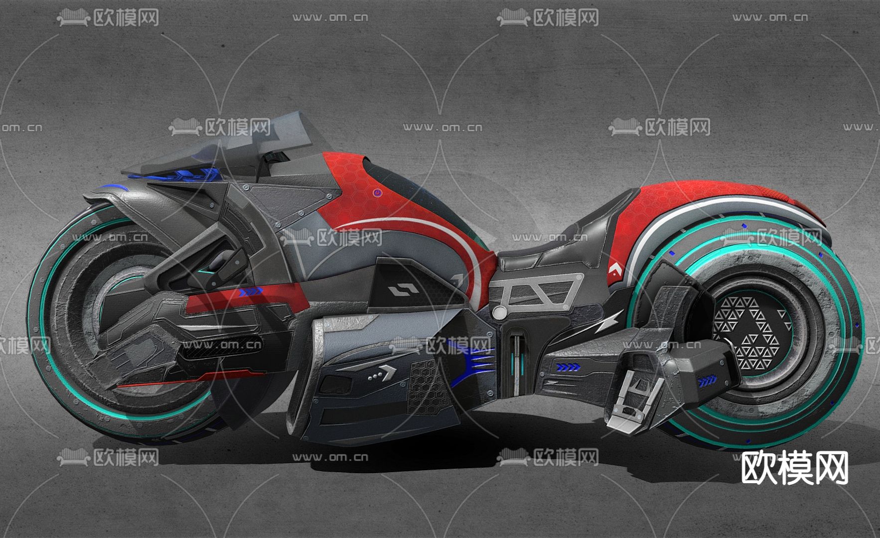 摩托车 机车3d模型下载（渲染图1）