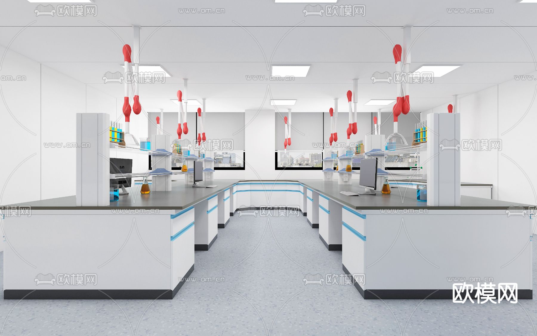 现代实验室 化学室3d模型下载