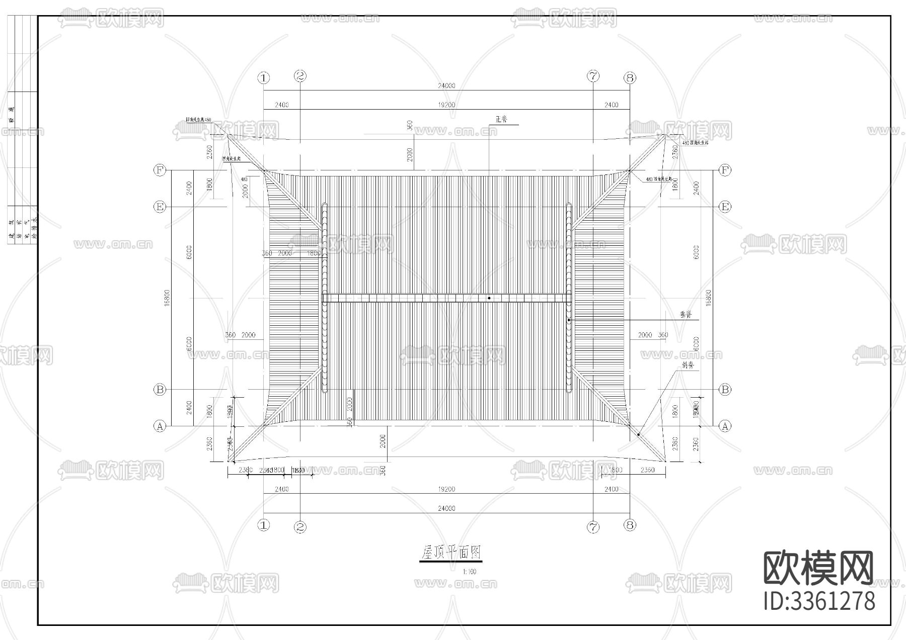 金殿CAD施工图下载（渲染图7）