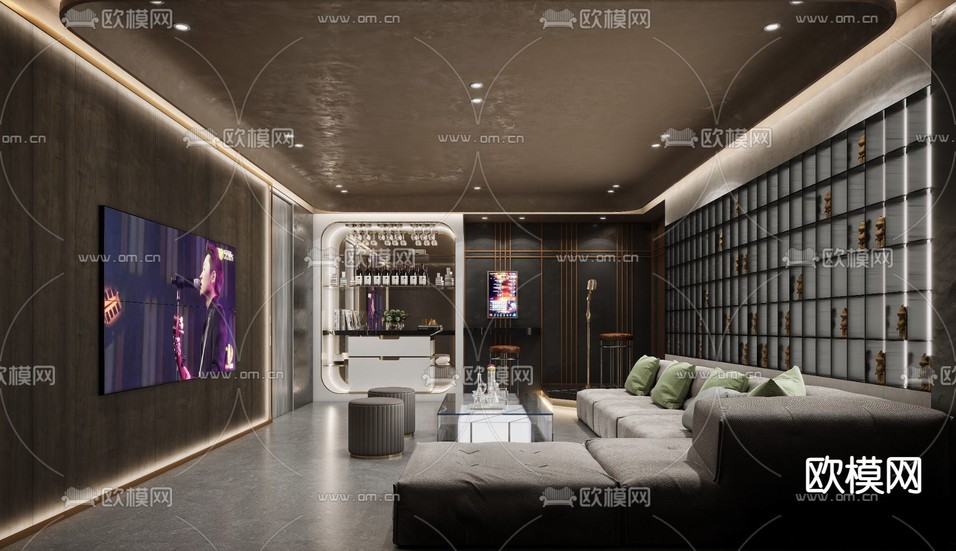 KTV包厢 夜总会 酒吧3d模型下载