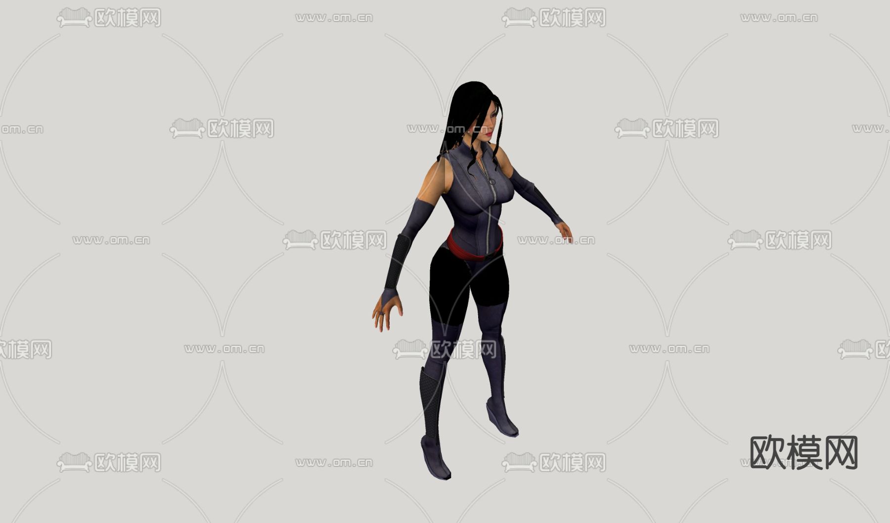 人物su模型下载（渲染图2）