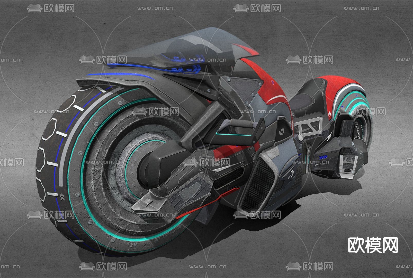 摩托车 机车3d模型下载（渲染图2）