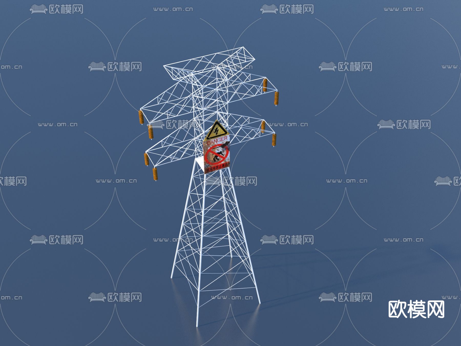 电塔 高压电塔 无线电塔3d模型下载