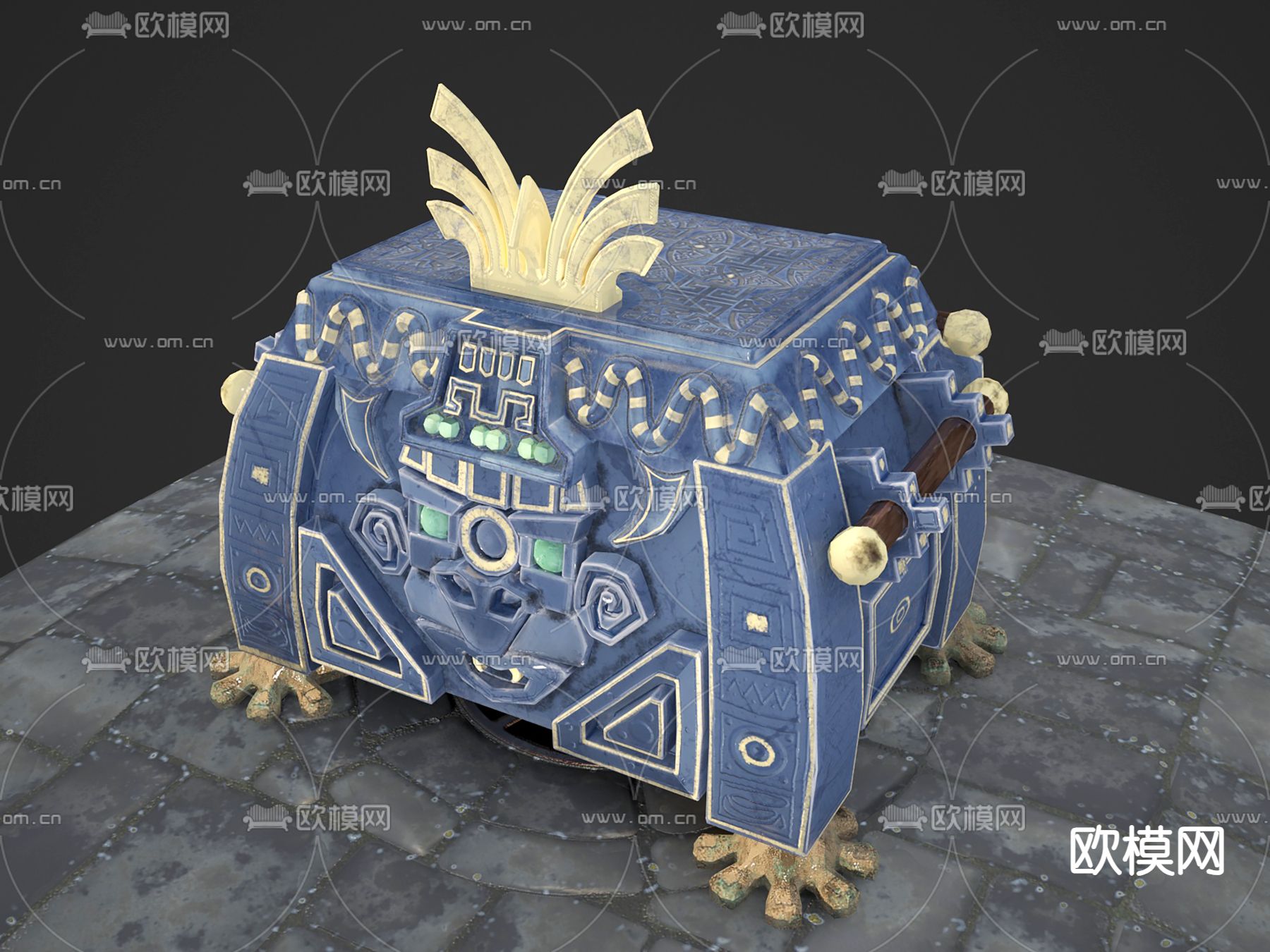 工业风箱子 装饰百宝箱3d模型下载