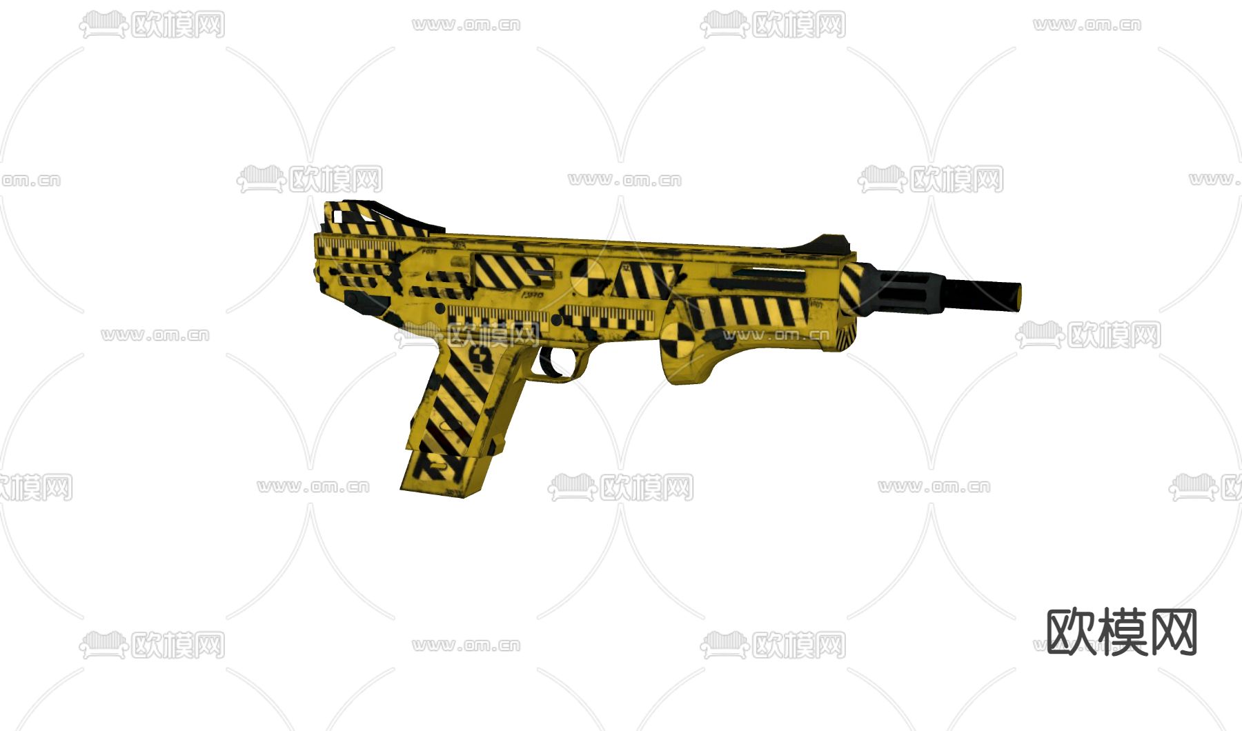 自动步枪 儿童玩具 玩具步枪su模型下载（渲染图1）