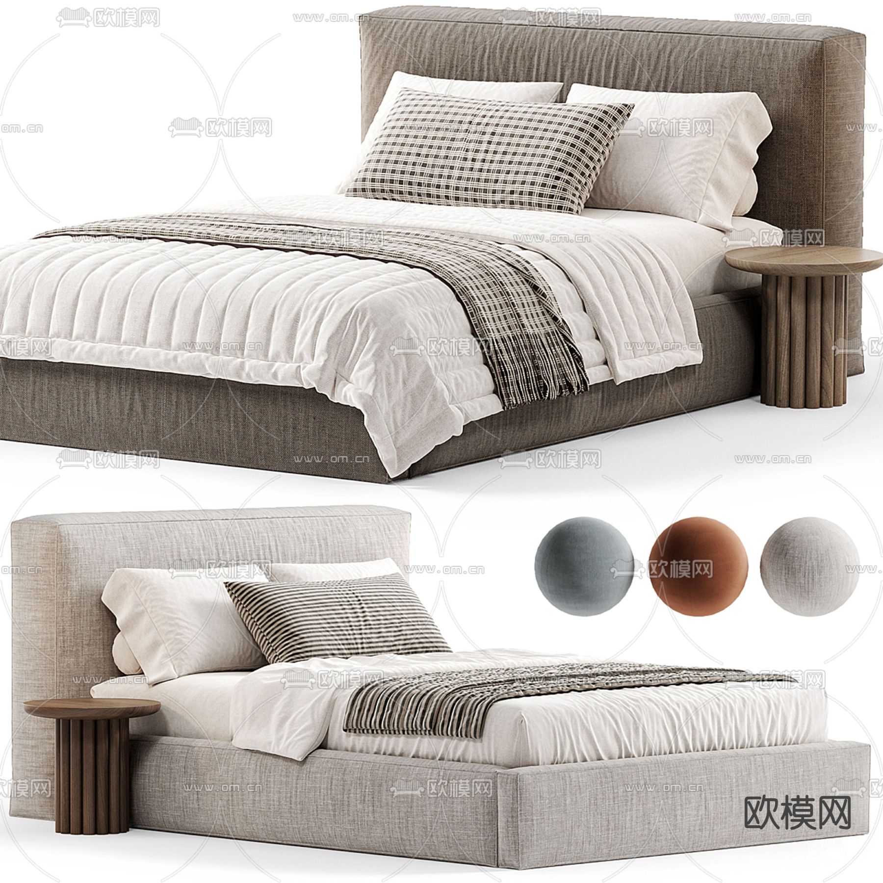 MEBELFORM 单人床3d模型下载（渲染图1）