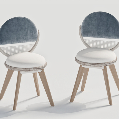  现代儿童椅 单椅su模型 