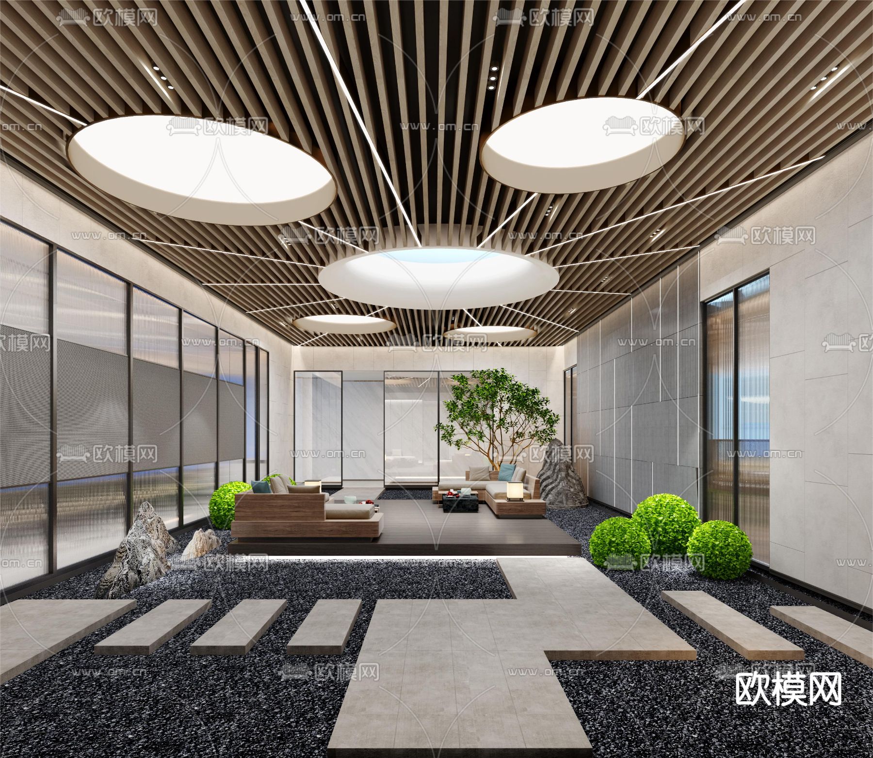 办公室 休息区3d模型下载