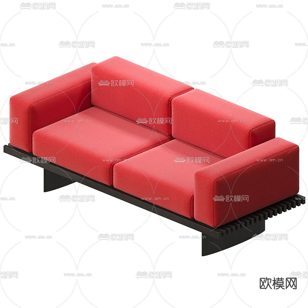 Cassina 双人沙发 皮革沙发3d模型下载（渲染图4）
