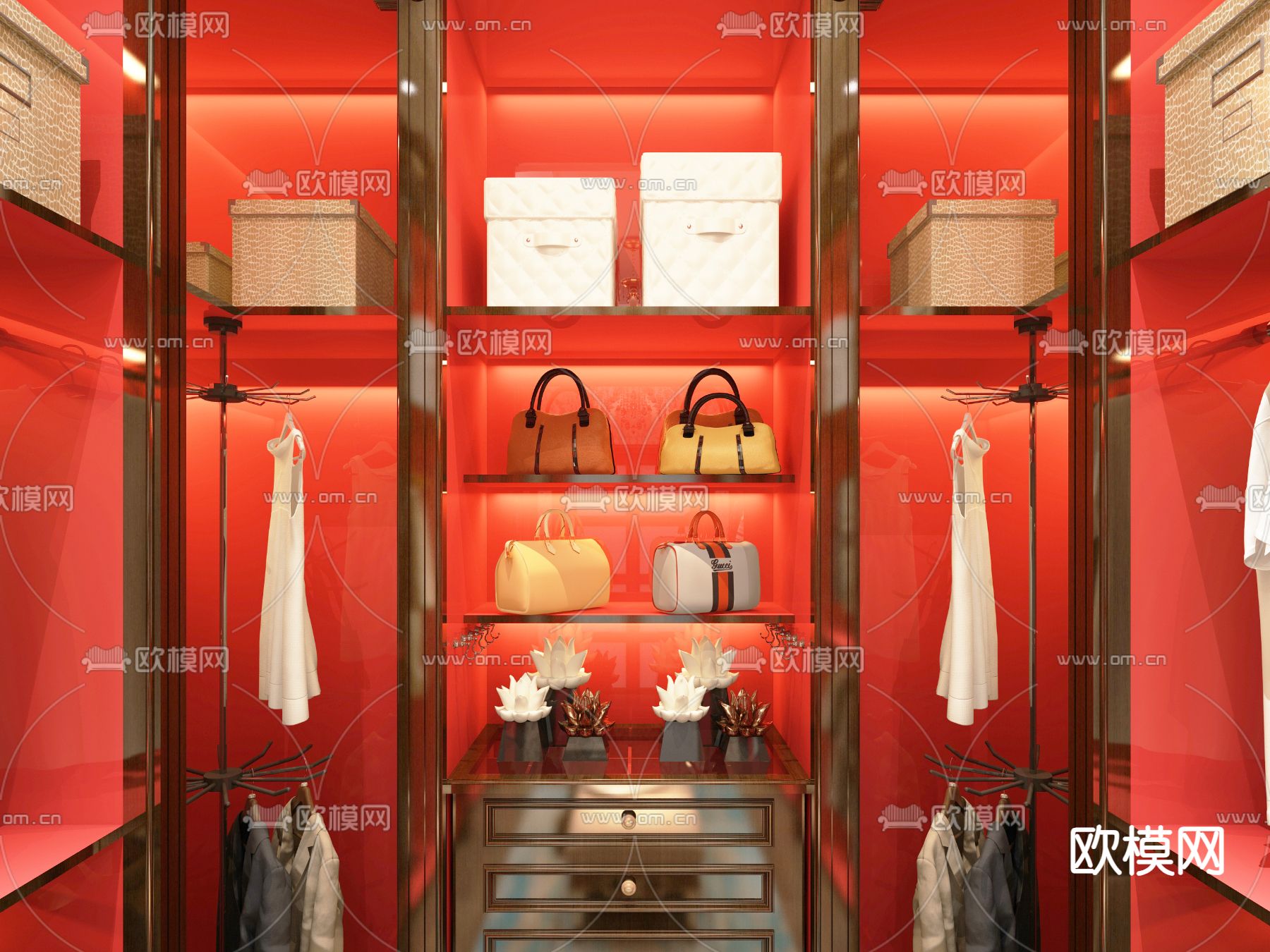 女士包包 手提包 斜挎包 服饰3d模型下载