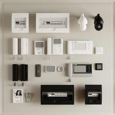 电器设备 可视电话 电箱 摄像头su模型