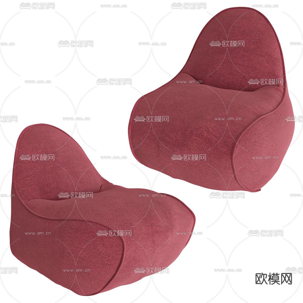 Lagom 懒人沙发 软体沙发3d模型下载