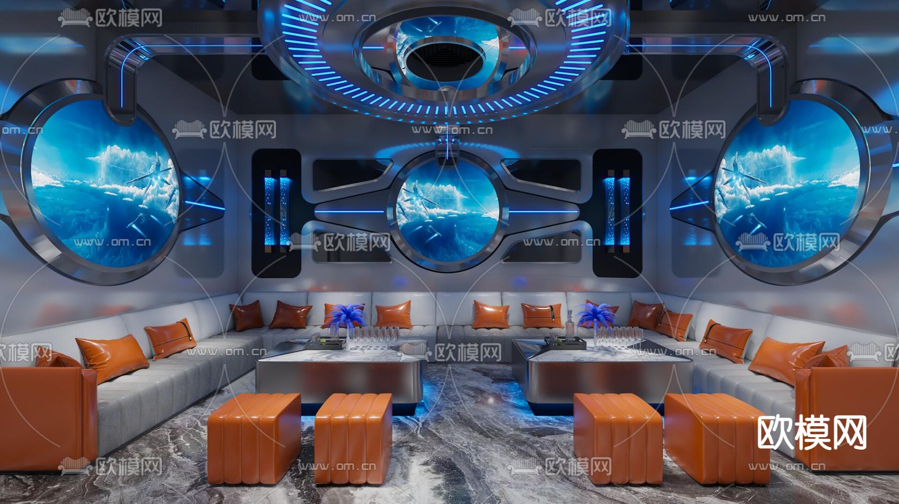 KTV包厢 夜总会 酒吧3d模型下载