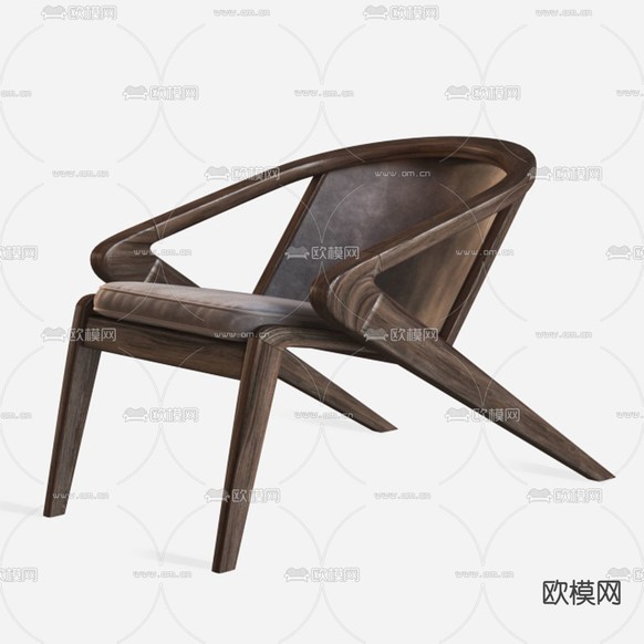 中古风椅子 休闲椅3d模型下载