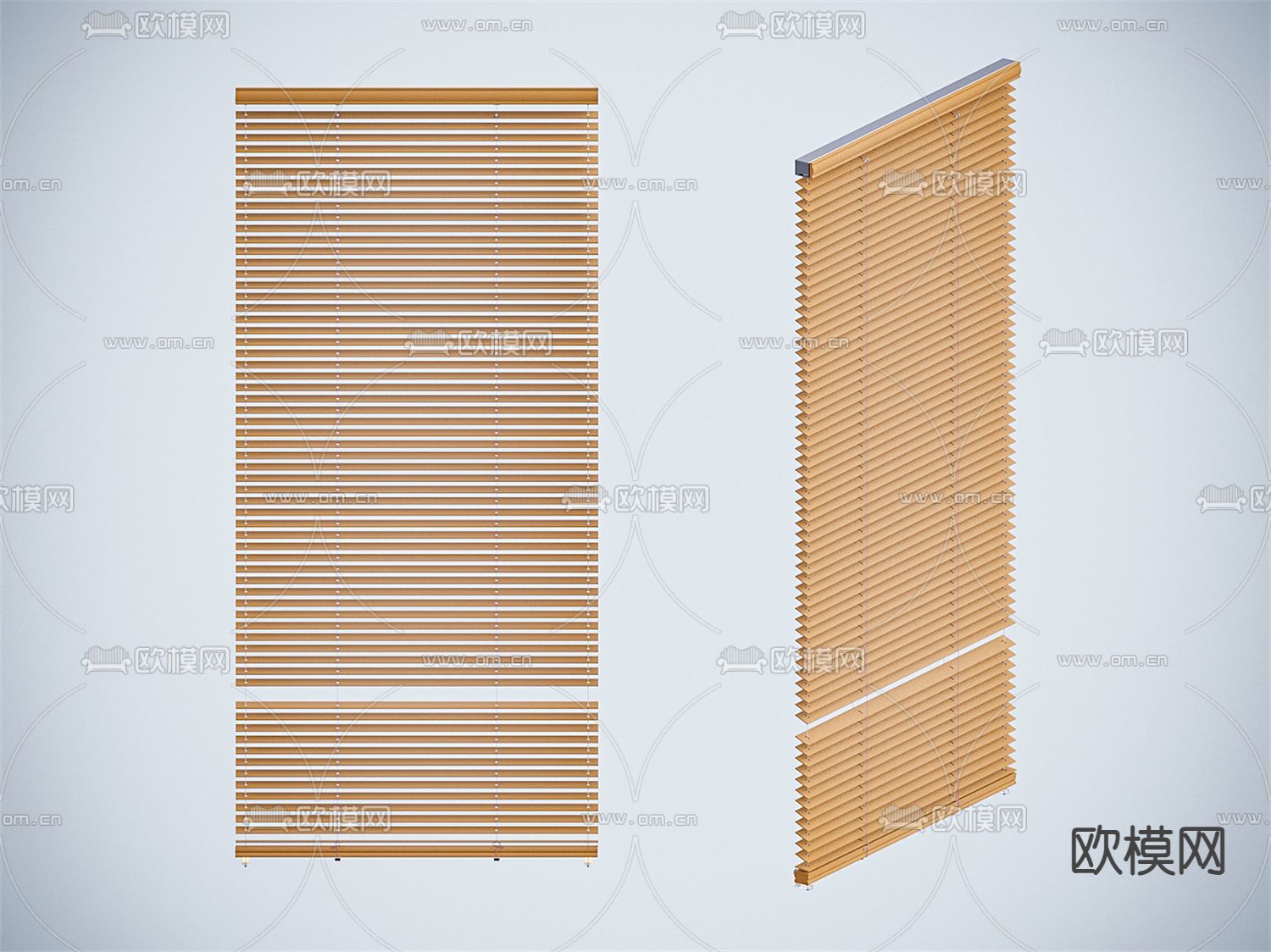 百叶帘 窗帘 遮光帘3d模型下载