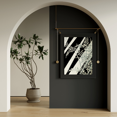  中古风装饰画su模型 