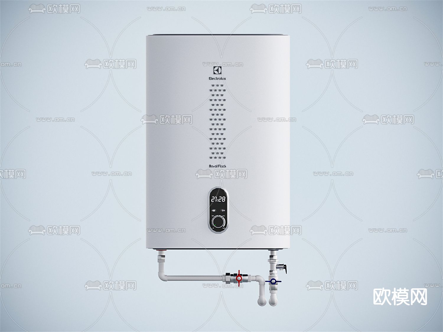 现代热水器3d模型下载