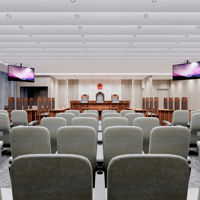  法院 法庭 仲裁庭su模型 