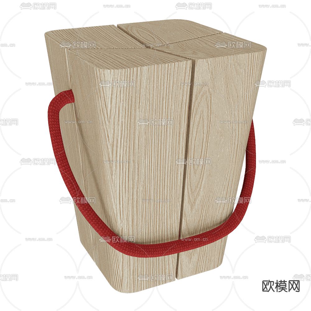 ELITE 侘寂凳子 矮凳 木凳3d模型下载