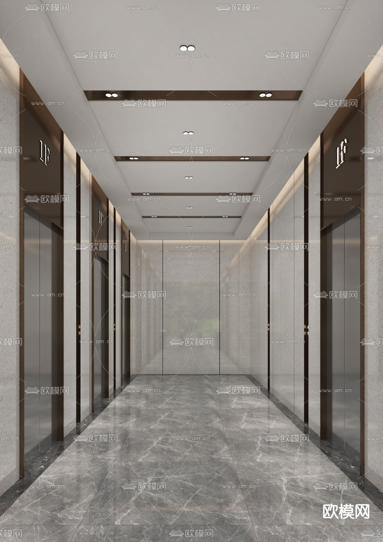 农信银行 大厅3d模型下载（渲染图4）