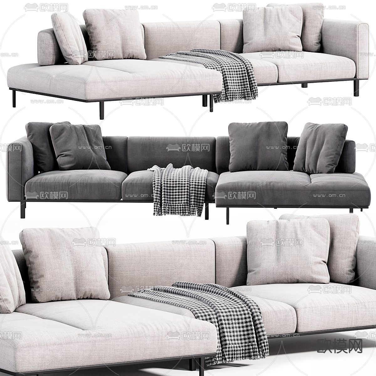 Matic 多人沙发3d模型下载