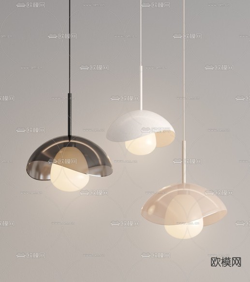 玻璃吊燈 藝術(shù)吊燈3d模型下載