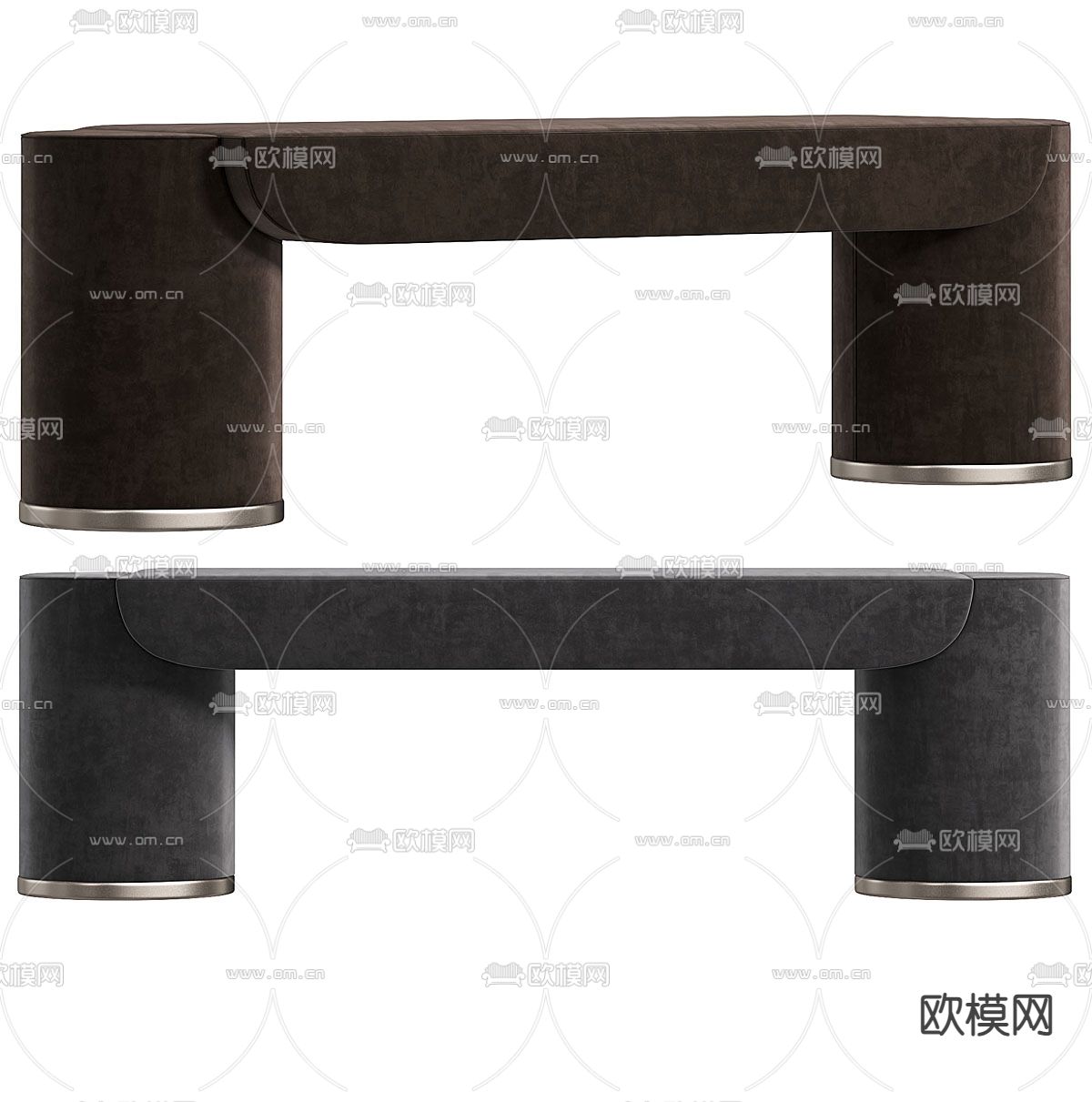 轻奢床尾凳 长凳3d模型下载