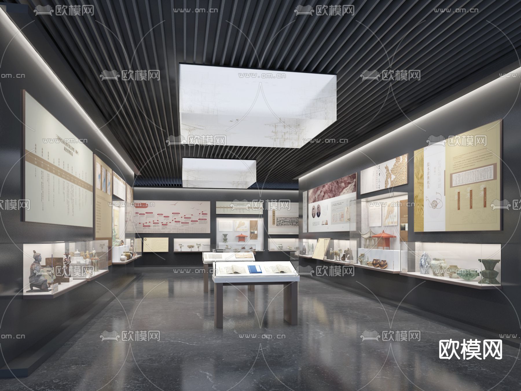 文化馆 博物馆 文物馆3d模型下载