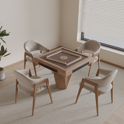  侘寂风麻将机su模型 