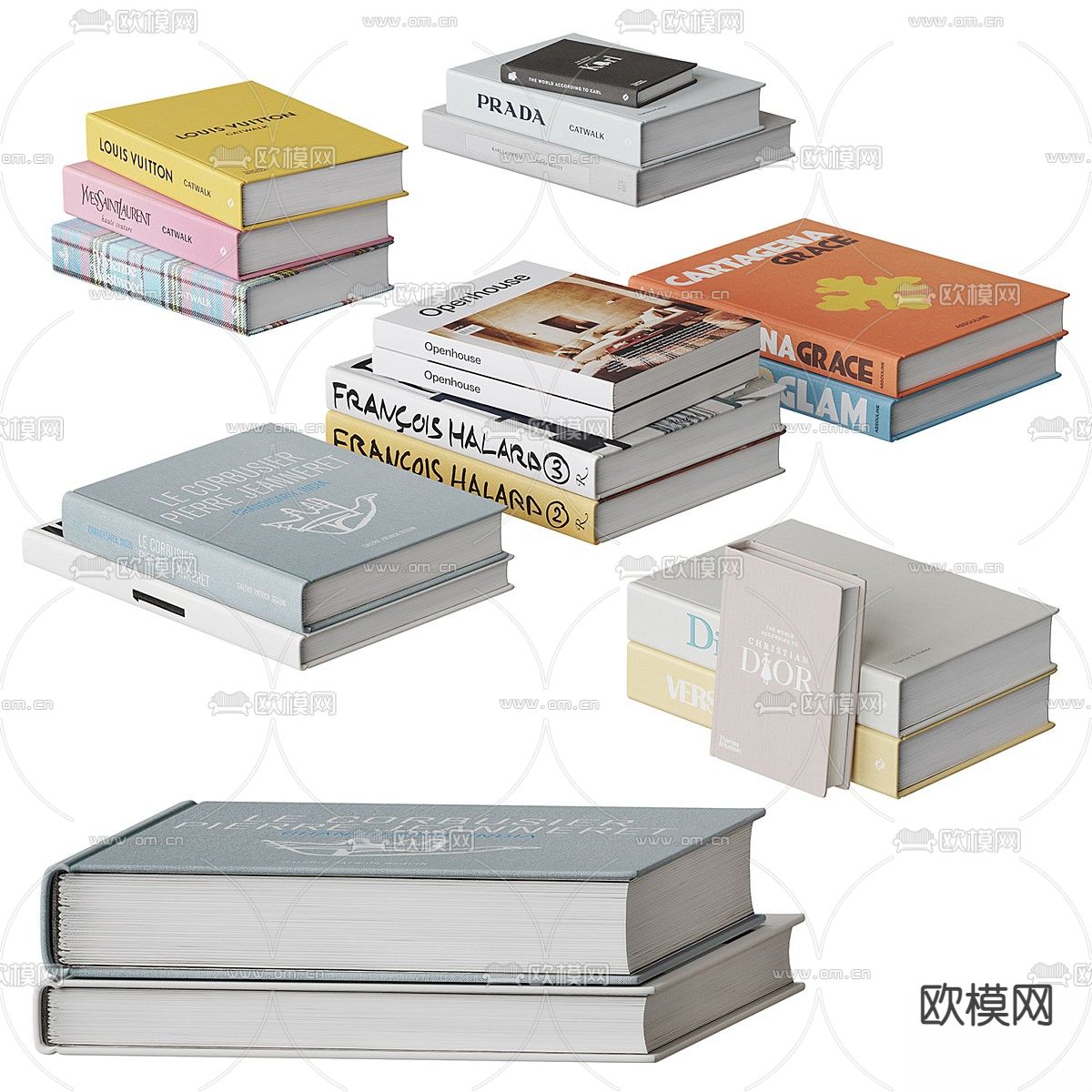 Zara 书籍 书本 书刊3d模型下载（渲染图3）
