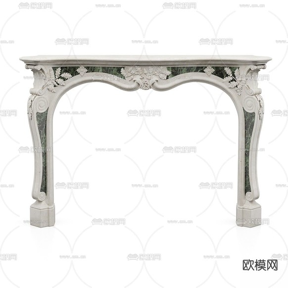 简欧壁炉3d模型下载(渲染图1)