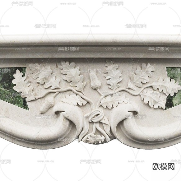 简欧壁炉3d模型下载(渲染图4)